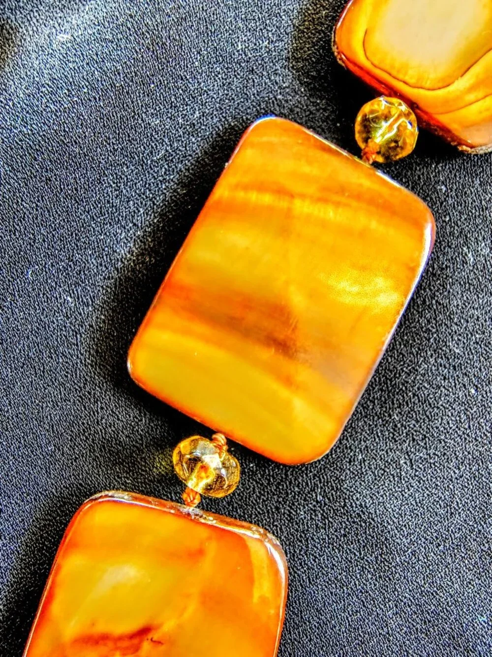 Artisan Tiger Eye Style Statement Necklace